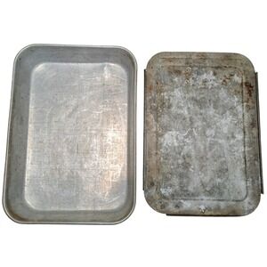 Vollrath 68076 Rectangular Aluminum Baking Pan With Lid 13x9